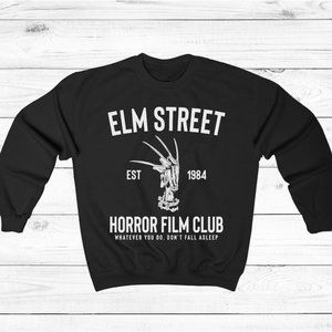 Street Sweater Horror Movie Gift Horror Film Club Shirt Black